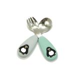 SGS Stainless Steel Spoon Silicone Cover Eco Friendly Soft Flaware Set