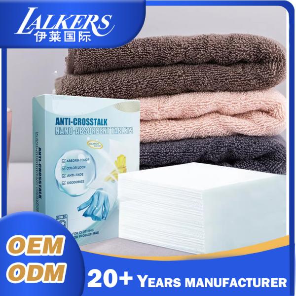 Nonwoven Fabric 30pcs Color Grabber Sheets Fresh Scent For Washing Machine