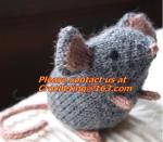 Custom kitted toys, knitting girl, 100% cotton yarn custom toys， Cheap custom