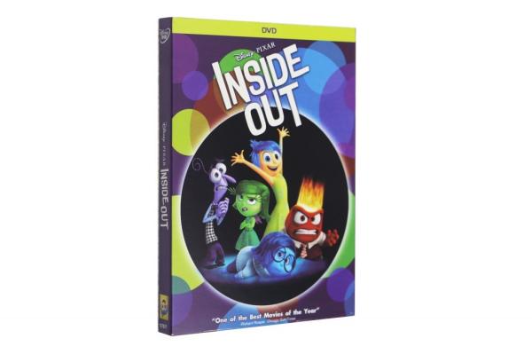2016 newest Inside Out disney movie children carton dvd with slip cover