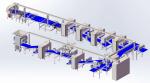 ZKS850 Pastry laminating line / capacity 1200kg/hr with diverse make up