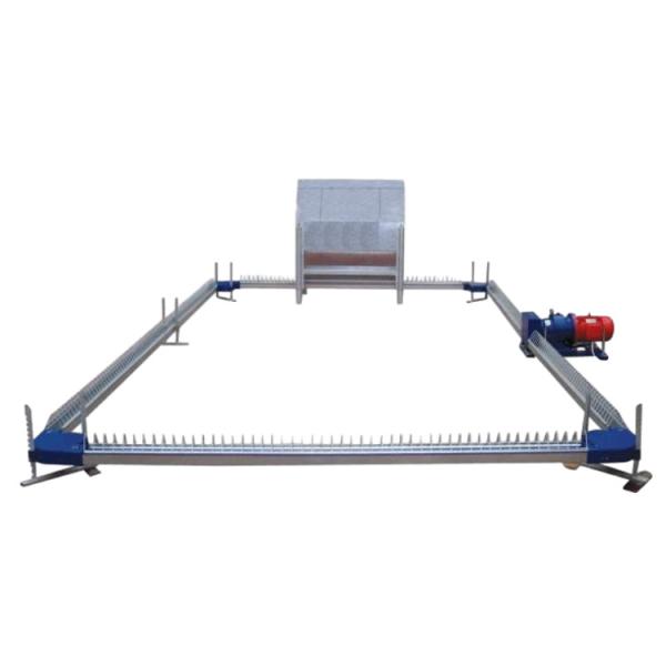 Poultry Breeder Farms Automatic Feeding Machine System Chain Disc Type Feed Pan