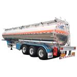CIMC Tri/3 Axle 42000 Liters Aluminum Truck Fuel Tanks Trailer for Sale in Costa