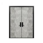 MDF Carcass Security Steel Door , Wood Armored Exterior Front Doors