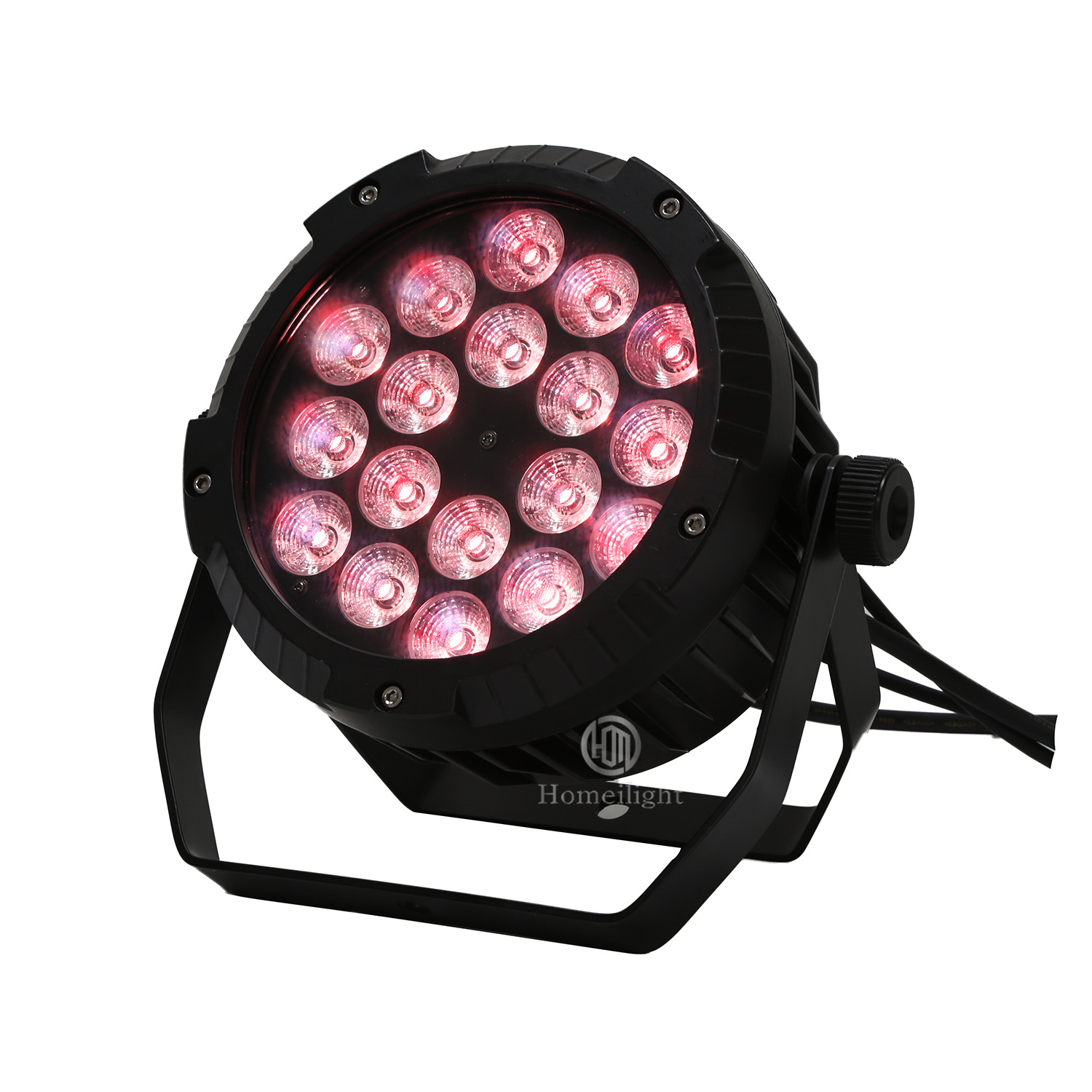 18x18W RGBWA+UV 6in1 waterproof par can light IP65 DMX512 parcan stage light