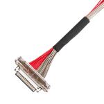 20 Pin Lvds Coaxial Cable 220mm 0.4mm Pitch 20679-020T-01