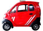 60km Travel Range Small Electric Cars , 60V 60Ah Battery Red Colour 4 Wheels