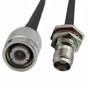 Wholesale TNC Male To Bulkhead Female Jack With RG58 RF Jumper Coaxial Pigtail Cable from china suppliers