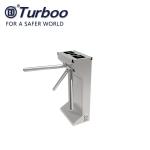 Vertical Type LED Light Tripod Gate Turnstile Hair Line Stainless Steels Narrow