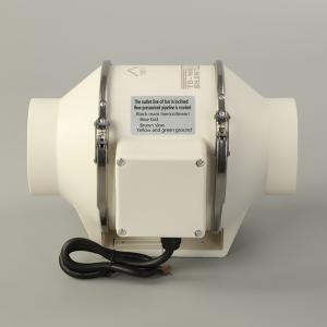 Wholesale White 100mm Hydroponic Inline Fan for High Speed Mix Flow Ventilation in Grow Tents from china suppliers
