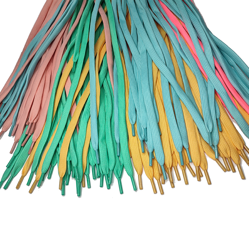 3/8 9mm 10mm Polyester Flat Braided Drawcord With Silicone Tips
