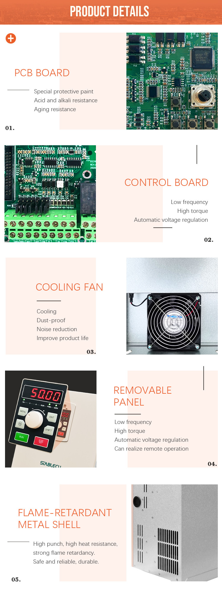 3 Phase 45KW AC Vector VFD Drive Water Pump Inverter