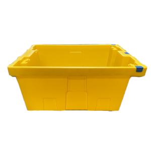 Wholesale 100% HDPE Yellow Moving Plastic Crate 600 X 400 X 275mm Heavy Duty Durable EU Box from china suppliers