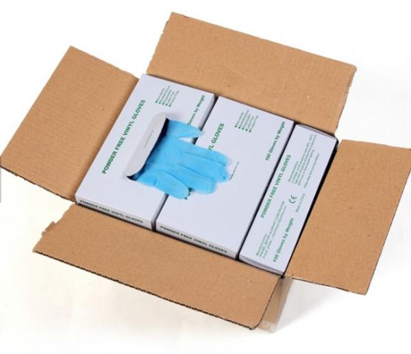 Medical Powder Free Vinyl Gloves / Clear Powder Free Vinyl Exam Gloves