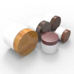 Industrial Cosmetic 10g 20g 30g 50g 100g 150g 200g 250g PP Cream Jar with Bamboo