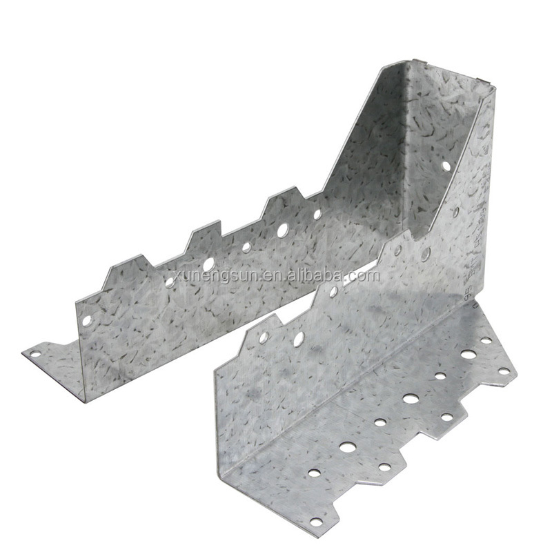 Zinc Sheet Wood Corner Connector Joist Hanger Metal Connecting Brackets