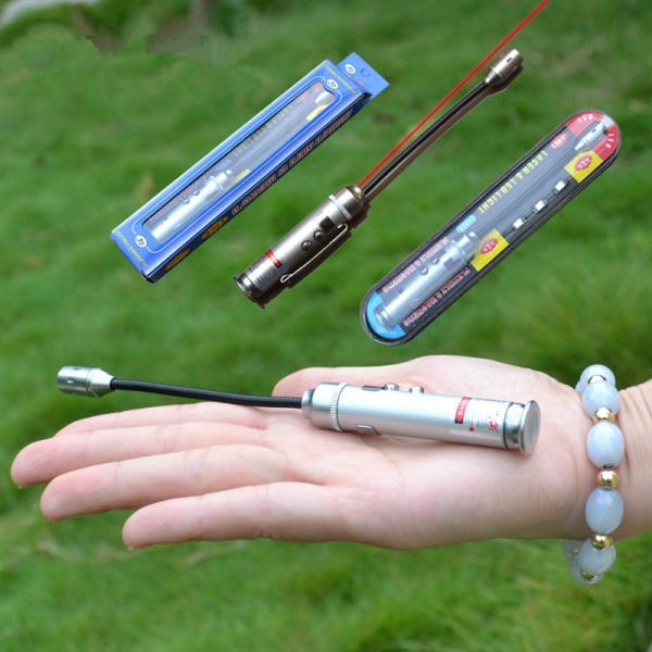 AG13 Battery Soft Spring Tube Night Fishing Lures Lamp/Bait Light and Red Laser