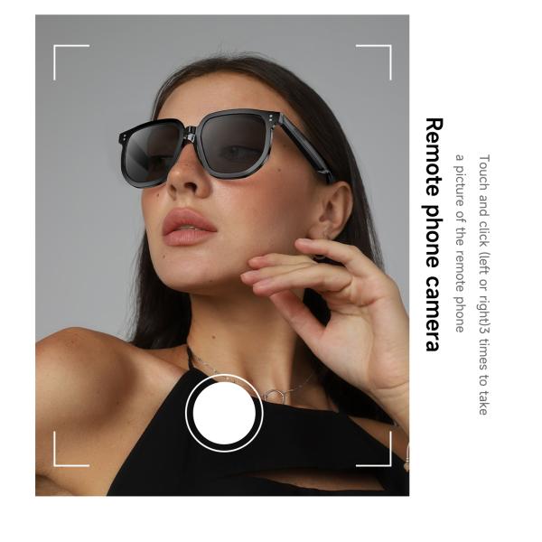 V1 Pro Fashion Smart Sunglasses UV Protection Music Player HD Phone Call Open Ear BT Headset Outdoor Sports Smart Sun Glasses