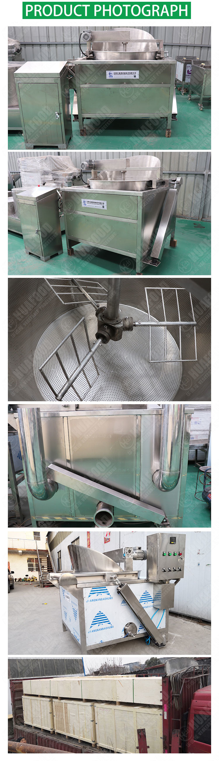 Frozen French Fries 250kg/H Semi Automatic Fryer Machine