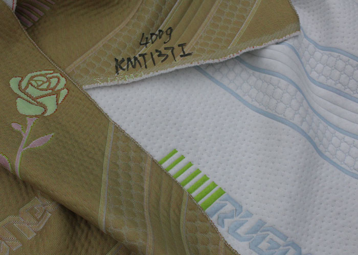 400g/M3 Jacquard Mattress Fabric 100% Polyester Mattress Latex Pillow Cloth