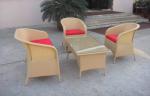 Brown Outdoor Rattan Sofa