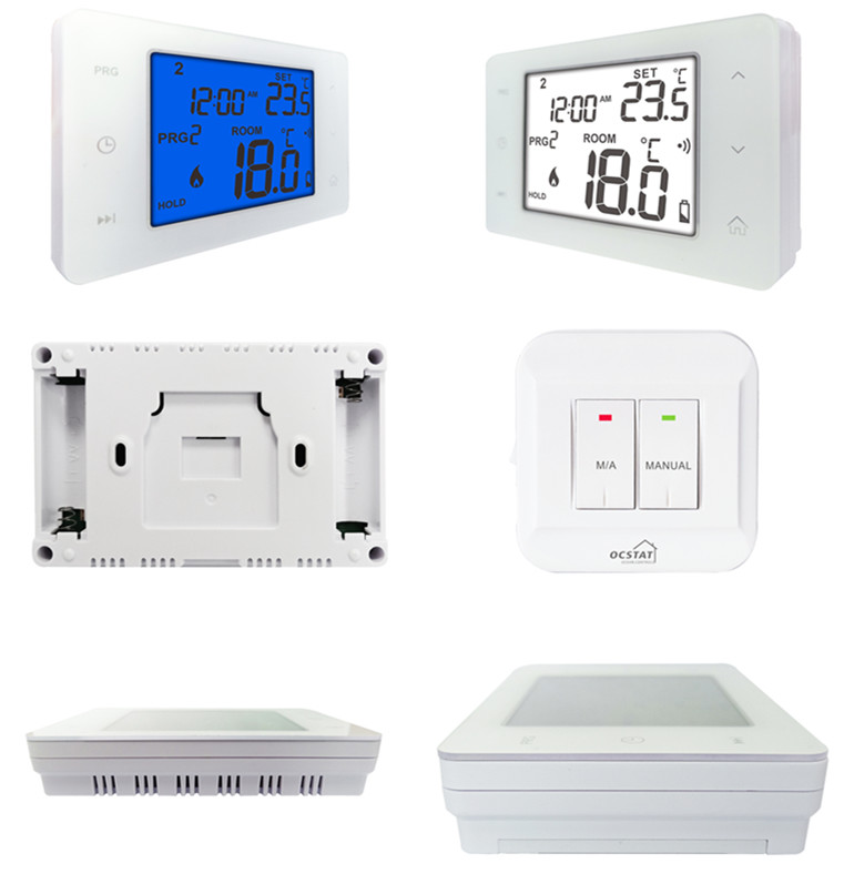 Weekly Programmable Smart Home Touch Screen Wireless Room Thermostat