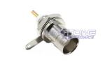 Nickel BNC Coaxial Cable Connectors for TV / Radio with Gold plated