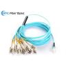Buy cheap Aqua Female 24F MPO Fiber Optic Cable Round 3.0mm 5M Breakout Patch Cord from wholesalers