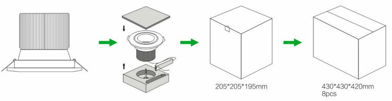 super brightness 4800lm 40W COB LED downlight