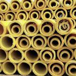 OEM High Temperature Insulation Tube Thermal Pipe Wrap 48-64kg/M3
