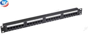 Wholesale Rack Mount Network Patch Panels CAT5e 110 IDC Krone 24 Port from china suppliers