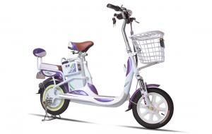 China 48V Brushless Motor Long Range Electric Bicycle / White Electric Assist Bikes on sale