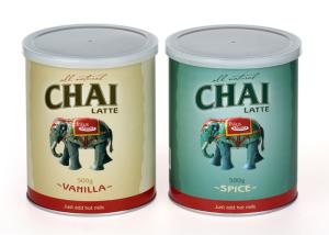 China UV /  Embossed Effect Coffee Paper Composite Cans For Potato Chips Eco-friendly on sale
