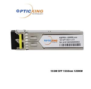 Wholesale OPTICKING 120km SFP Hot Pluggable 155Mbps 1550nm Compliant With SDH/SONET from china suppliers