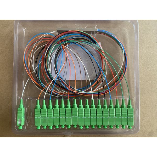 1x16 SC/APC Single Mode Fiber Optic Splitter PLC Splitter for FTTH and PON Networks