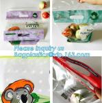 waterproof slider zipper plastic bags zip food packing bag, fresh fruit