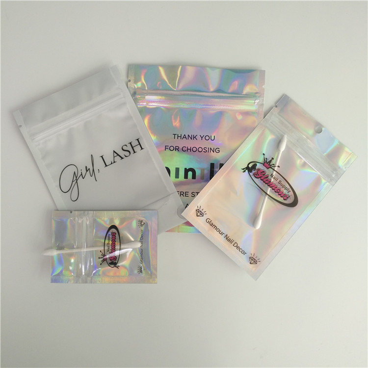 3 Side Seal Custom Printing plastic Sachet for Samples Cosmetics Packaging bags