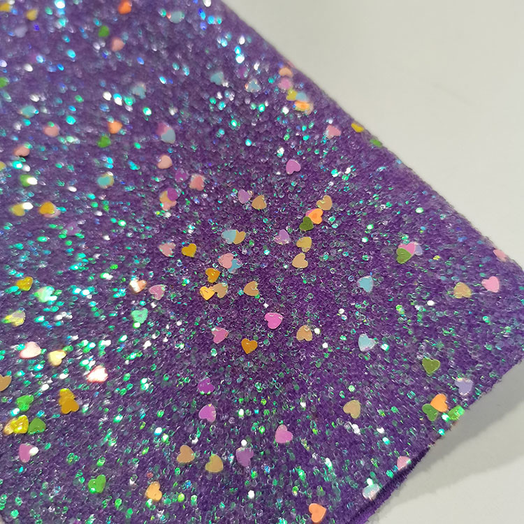 DIY hairbow decoration shoe bag metallic Grade 3 chunky Glitter Sheet Leather Fabric