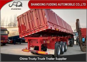 Wholesale Carbon Steel 45 Ton Tipper Semi Trailer For Sand / Stone / Bulk Cargo Transport from china suppliers