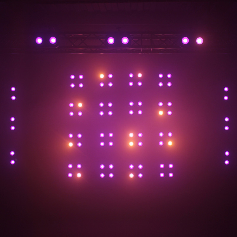 IP65 4x90w RGB Led Cob Audience Blinder Light Outdoor Waterproof 4 Eyes Blinders