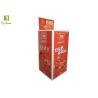 Buy cheap Custom Cardboard Floor Displays Red With Top Pocket For Dessert Food from wholesalers