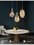 Decoration Glass Hanging Lamp for Dining Room Kitchen Bar LED Stars Glass