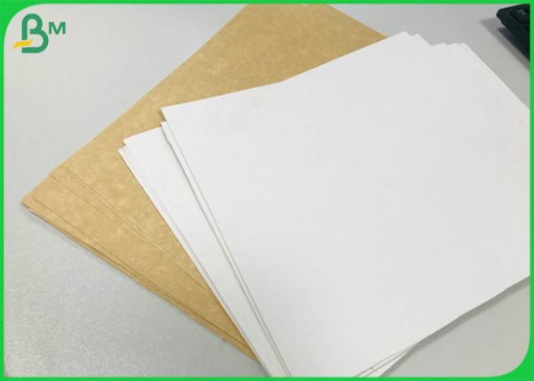 FDA Approved 250g 365g White Lined Coated brown Back Kraft Liner Board For Food