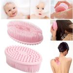 Customized Logo Silicone Mold Tools Gentle Scrub Massage Skin Baby Shower
