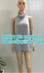 Sexy Sleeveless Tie Open Back Backless Sweater Anime Cosplay Reversible Long