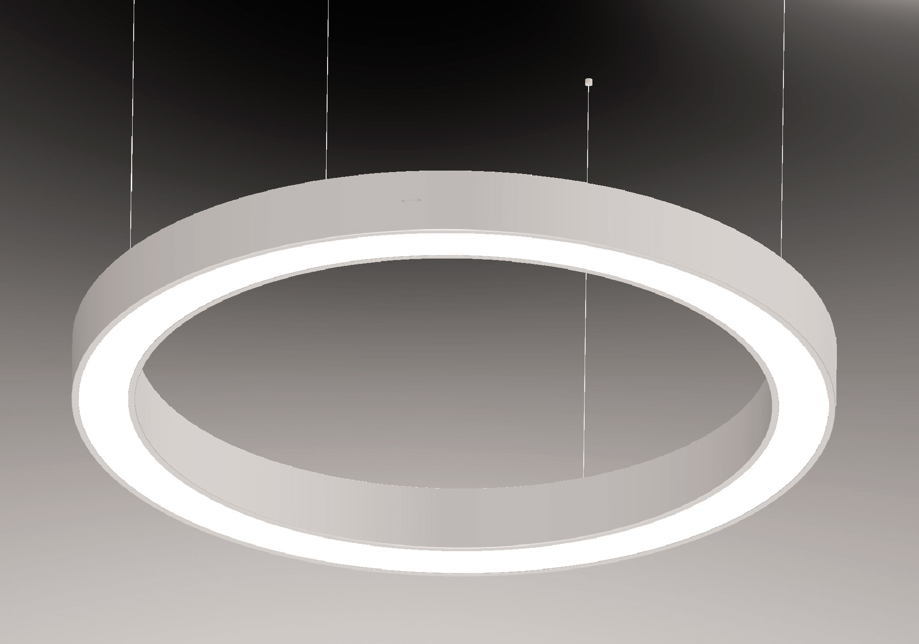 SMD5630 Led Circle Pendant Light IP20 Trimless Recessed Linear Lighting