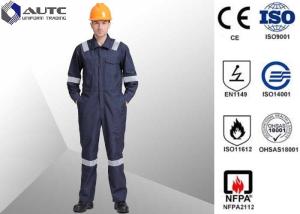 Wholesale 3XL Royal Blue 100% FR Cotton Flame Retardant Work Clothes FR Coverall from china suppliers