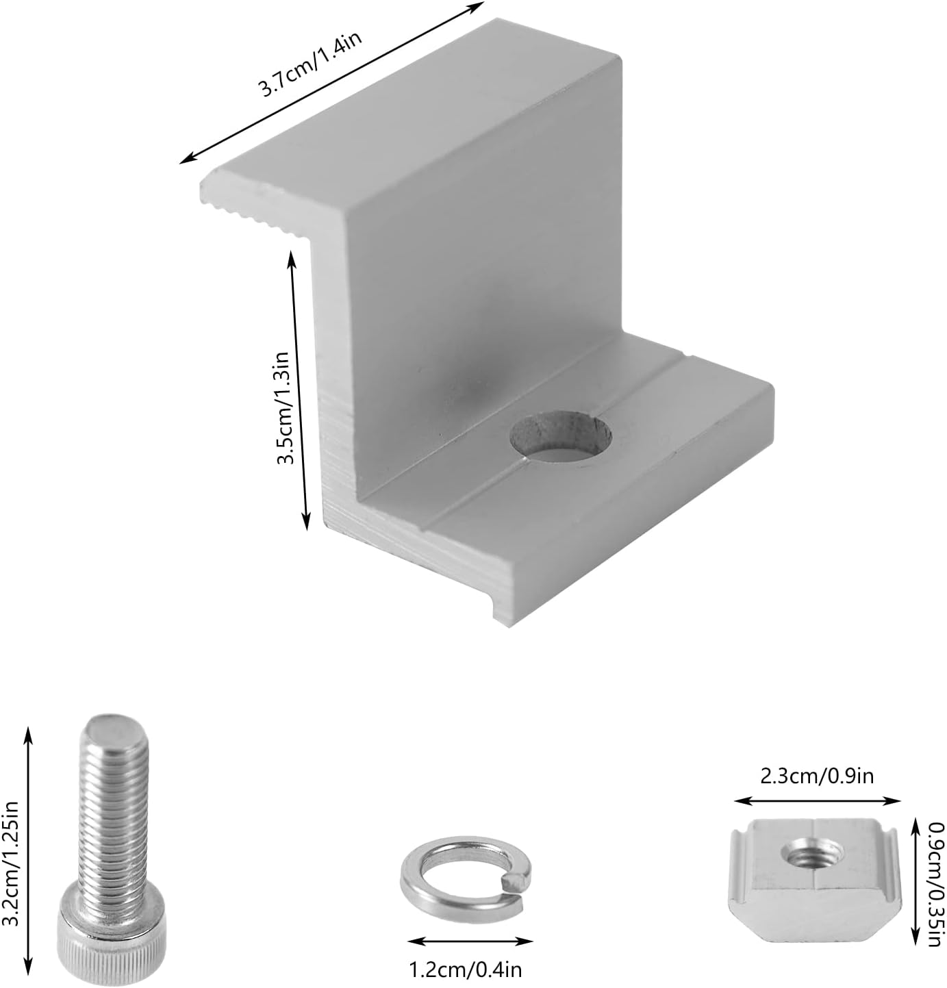 Snow Load 1.5KN/m2 AS/NZS Standard Solar Bracket for Pantile Tile Roof Adjustable Hook