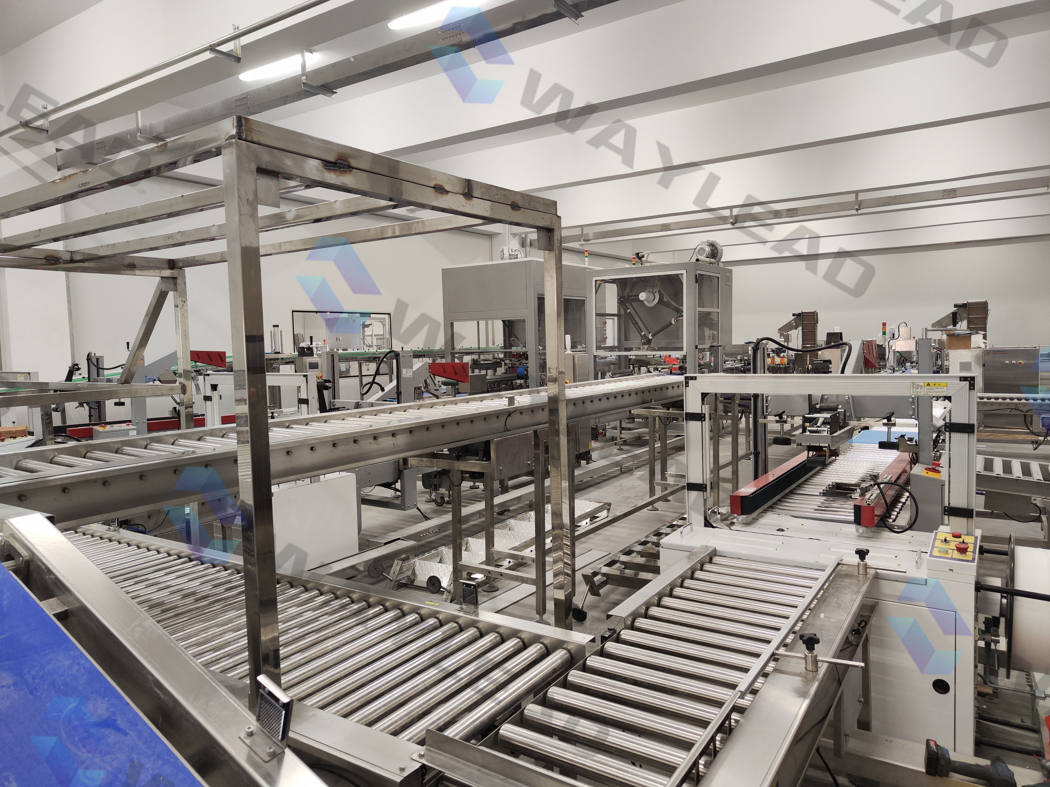 1Ph 220V 50Hz Automatic Packaging Line Automated Snacks Packaging Machine