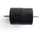 OEM Customize Molded Rubber Bushing Shock Absorber Cylindrical Black Color